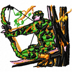 Cowboy And Hunter Embroidery Design 10 Cowboy And Hunter Embroidery Design 10